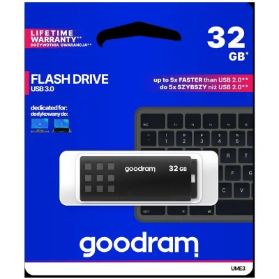 Pendrive GoodRAM 32GB BLACK USB 3.0 - retail blister